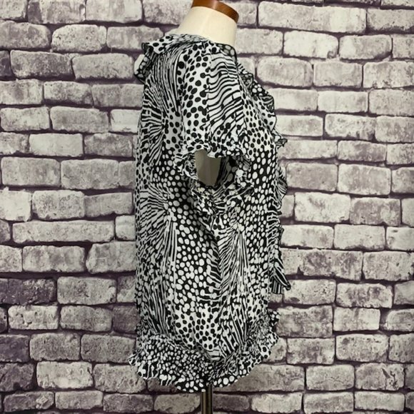 Allison Taylor V-Neck Blouse Size Medium - Picture 7 of 8